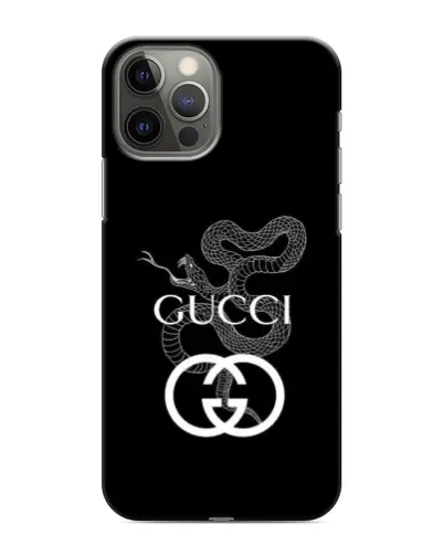 Чохол для iPhone 11 Pro з картинкою «Gucci — срібна змія»