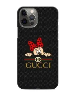 Чохол для iPhone 11 Pro з картинкою «Мінні Маус Gucci — чорний»