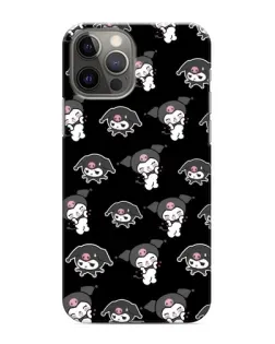 Чехол для iPhone 11 Pro с картинкой «Черный паттерн Kuromi»