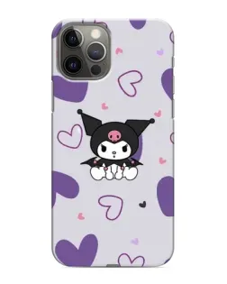 Чехол для iPhone 11 Pro с картинкой «Kuromi и лавандовые сердца»