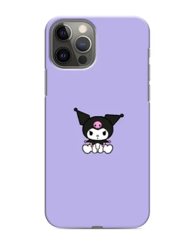 Чехол для iPhone 11 Pro с картинкой «Kuromi — фиолетовый минимализм»