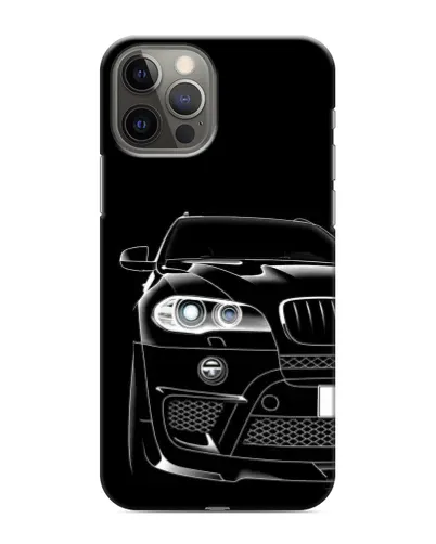 Чехол для iPhone 11 Pro с картинкой «Темный силуэт BMW»