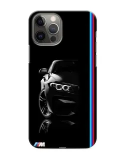 Чехол для iPhone 11 Pro с картинкой «Силуэт BMW в темноте»