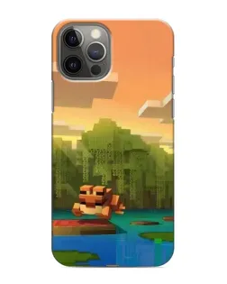 Чехол для iPhone 11 Pro с картинкой «Майнкрафт закат солнца»