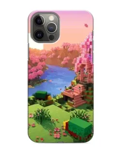 Чохол для iPhone 11 Pro з картинкою «Рожеве дерево Minecraft»