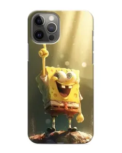 Чохол для iPhone 11 Pro з картинкою «Сяючий Спанч Боб»