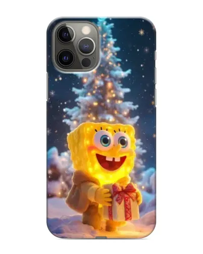 Чохол для iPhone 11 Pro з картинкою «Різдвяний Спанч Боб»