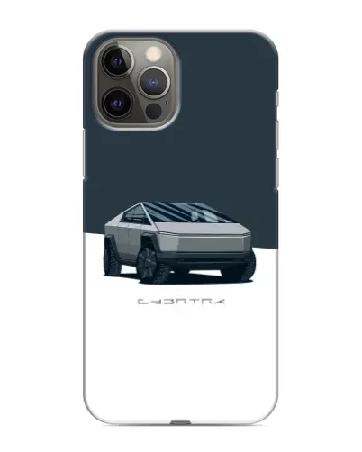 Чехол для iPhone 11 Pro с картинкой «Серебристый Cybertruck Tesla»