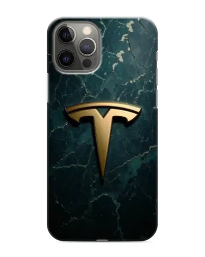 Чехол для iPhone 11 Pro с картинкой «Мраморная Tesla Gold»