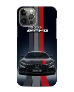 Чохол для iPhone 11 Pro з картинкою «Mercedes — білий карбон»