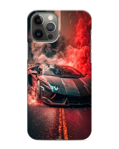 Чехол для iPhone 11 Pro с картинкой «Lamborghini красный дым»