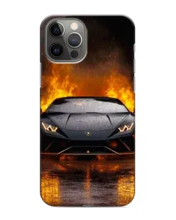 Чехол для iPhone 11 Pro с картинкой «Lamborghini в огне»