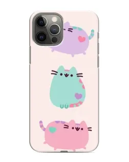 Чохол для iPhone 11 Pro з картинкою «Pusheen тріо»