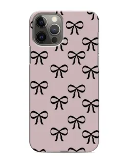 Чохол для iPhone 11 Pro з картинкою «Чорні бантики»