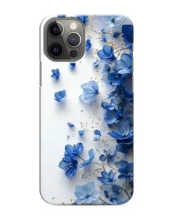 Чохол для iPhone 11 Pro з картинкою «Блакитний квітковий каскад»