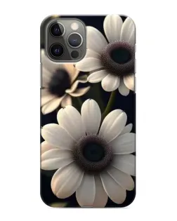 Чохол для iPhone 11 Pro з картинкою «Білі маргаритки макро»