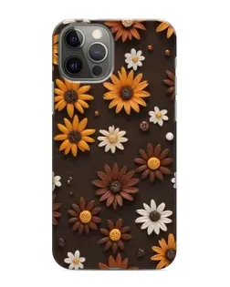 Чохол для iPhone 11 Pro з картинкою «Візерунок з маленьких соняшників»