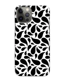 Чохол для iPhone 11 Pro з картинкою «Контрастні чорні краплі»