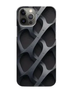 Чохол для iPhone 11 Pro з картинкою «Об'ємне сіре плетіння»