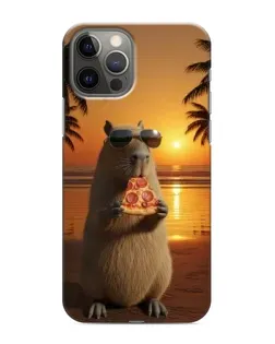 Чехол для iPhone 11 Pro с картинкой «Капибара с пиццей» Чехол для iPhone 11 Pro с картинкой «Капибара с пиццей»