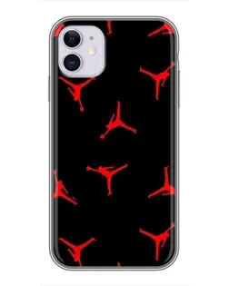 Чохол для iPhone 11 з картинкою «Jordan Red Pattern»