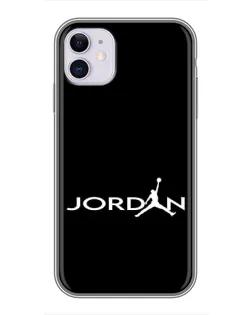 Чохол для iPhone 11 з картинкою «Jordan White Logo»