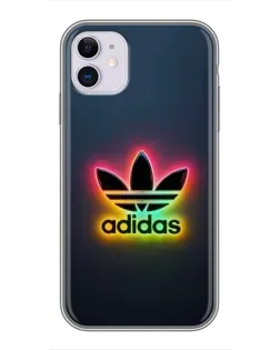 Чохол для iPhone 11 з картинкою «Неоновий Adidas»