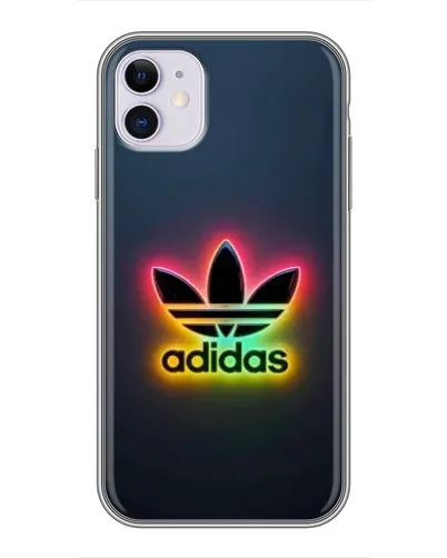 Чохол для iPhone 11 з картинкою «Неоновий Adidas»