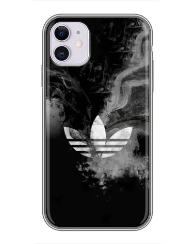 Чохол для iPhone 11 з картинкою «Абстрактний дим Adidas»