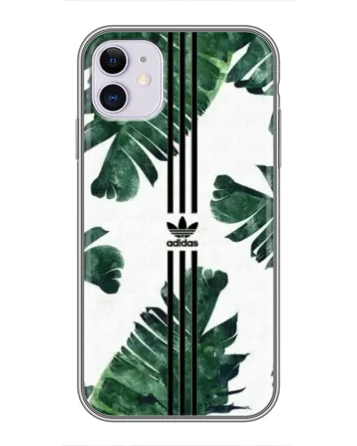 Чохол для iPhone 11 з картинкою «Пальмове листя адідас»
