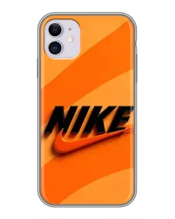 Чохол для iPhone 11 з картинкою «Помаранчевий драйв Nike»