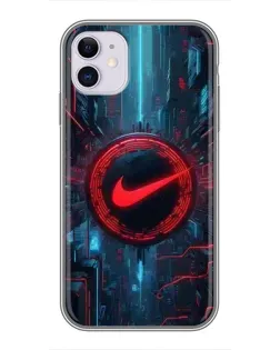 Чохол для iPhone 11 з картинкою «Техногенний стиль Nike»