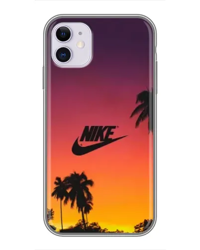Чохол для iPhone 11 з картинкою «Nike на заході сонця»