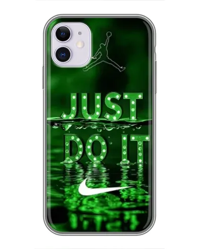Чохол для iPhone 11 з картинкою «Зелений неоновий Nike»