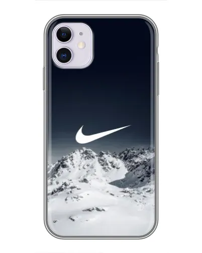 Чохол для iPhone 11 з картинкою «Nike — зимові гори»
