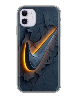 Чохол для iPhone 11 з картинкою «Об'ємний логотип Найк»