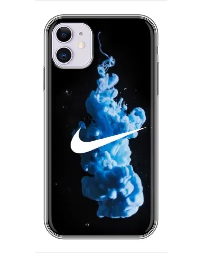 Чохол для iPhone 11 з картинкою «Nike та синій дим»