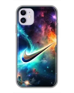 Чохол для iPhone 11 з картинкою «Космічний Nike Swoosh»