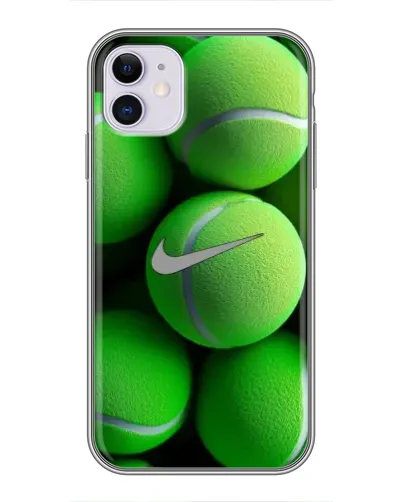 Чохол для iPhone 11 з картинкою «Тенісні м'ячі Найк»