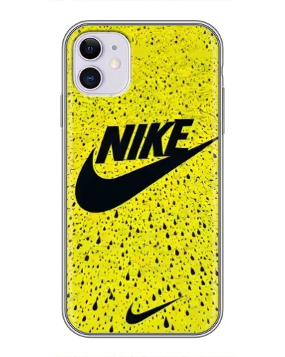Чохол для iPhone 11 з картинкою «Жовтий текстурний Nike»