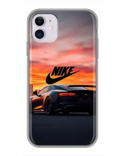 Чохол для iPhone 11 з картинкою «Nike та суперкар»
