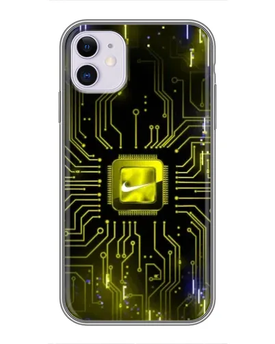 Чохол для iPhone 11 з картинкою «Nike — золота іскра»
