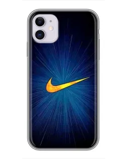 Чехол для iPhone 11 с картинкой «Синий пульс Nike»