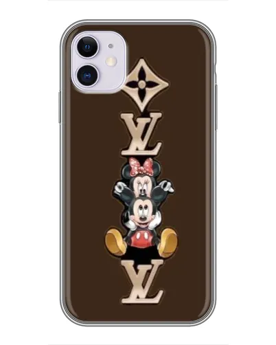 Чохол для iPhone 11 з картинкою «LV та Міккі Маус»