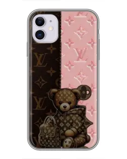 Чохол для iPhone 11 з картинкою «Ведмедик у стилі LV»