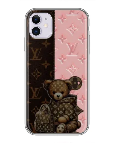 Чохол для iPhone 11 з картинкою «Ведмедик у стилі LV»