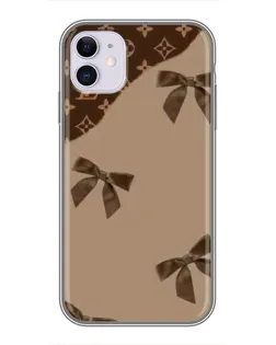 Чохол для iPhone 11 з картинкою «LV — кавовий атлас»