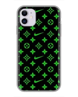 Чохол для iPhone 11 з картинкою «Неоновий принт LV»