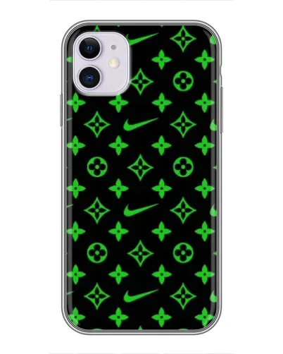 Чохол для iPhone 11 з картинкою «Неоновий принт LV»