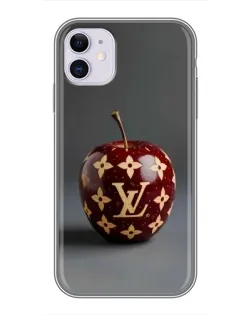 Чохол для iPhone 11 з картинкою «Червоне яблуко LV»